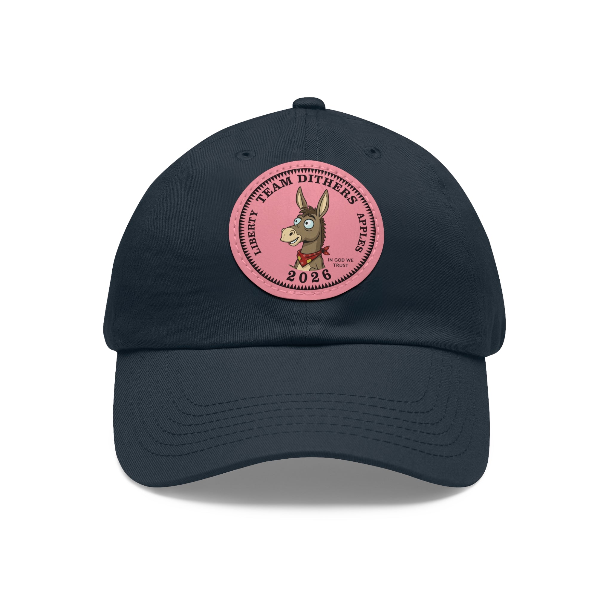 Team Dithers the Donkey 2026 Leather Patch Dad Hat
