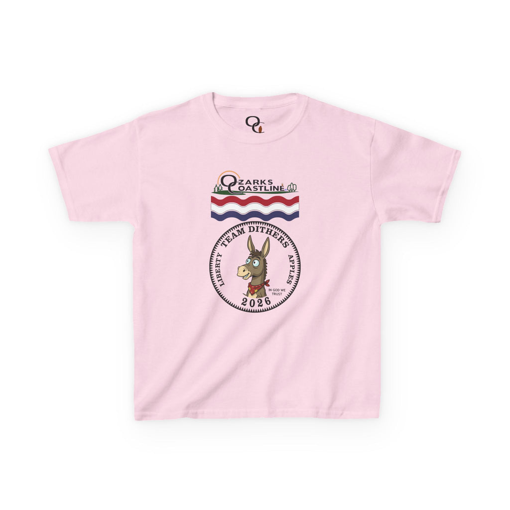 Kids Tee — Ozarks Coastline 'Team Dithers' the Donkey' 2026 Logo Shirt