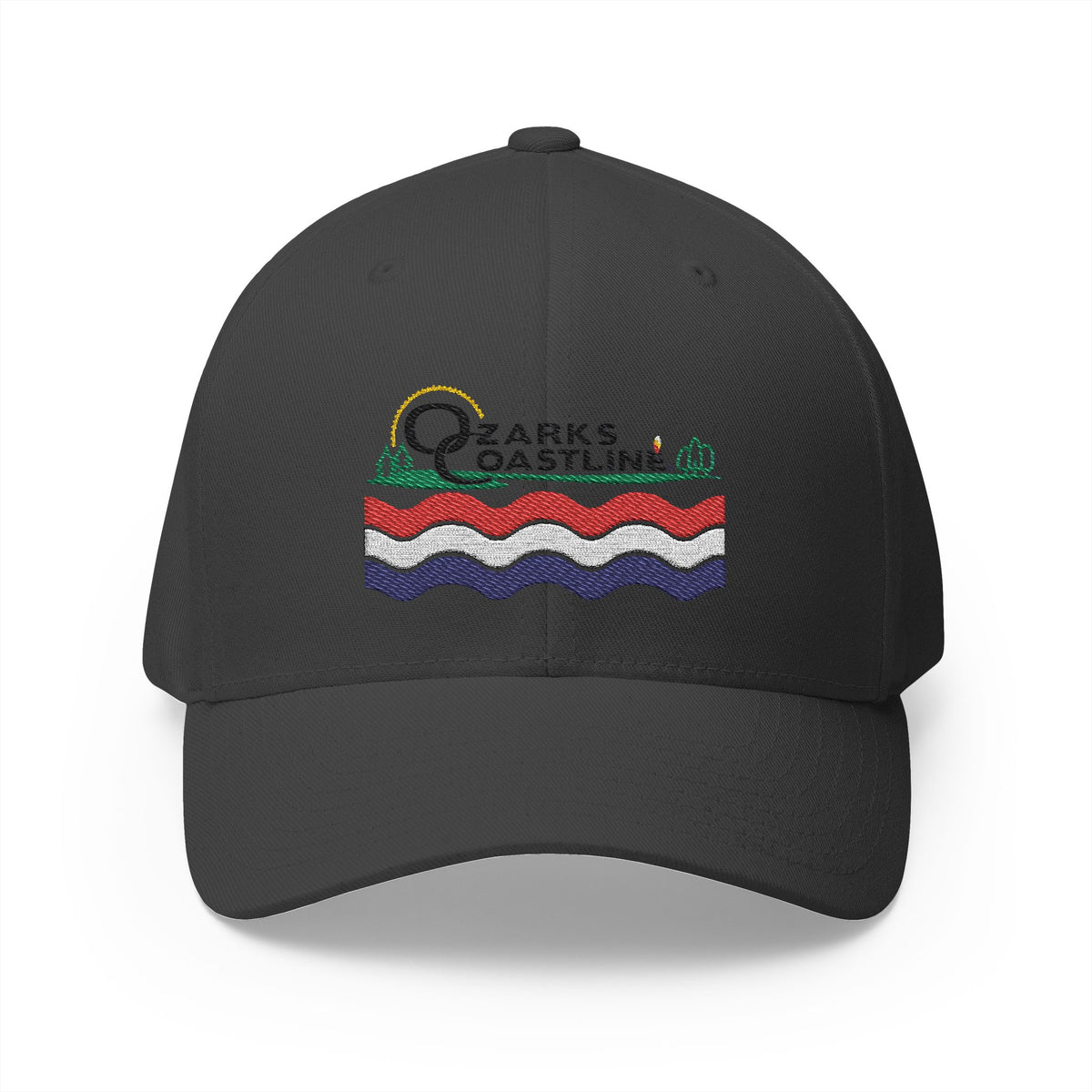 Ozarks Coastline Embroidered Cap — River Wave Logo Hat