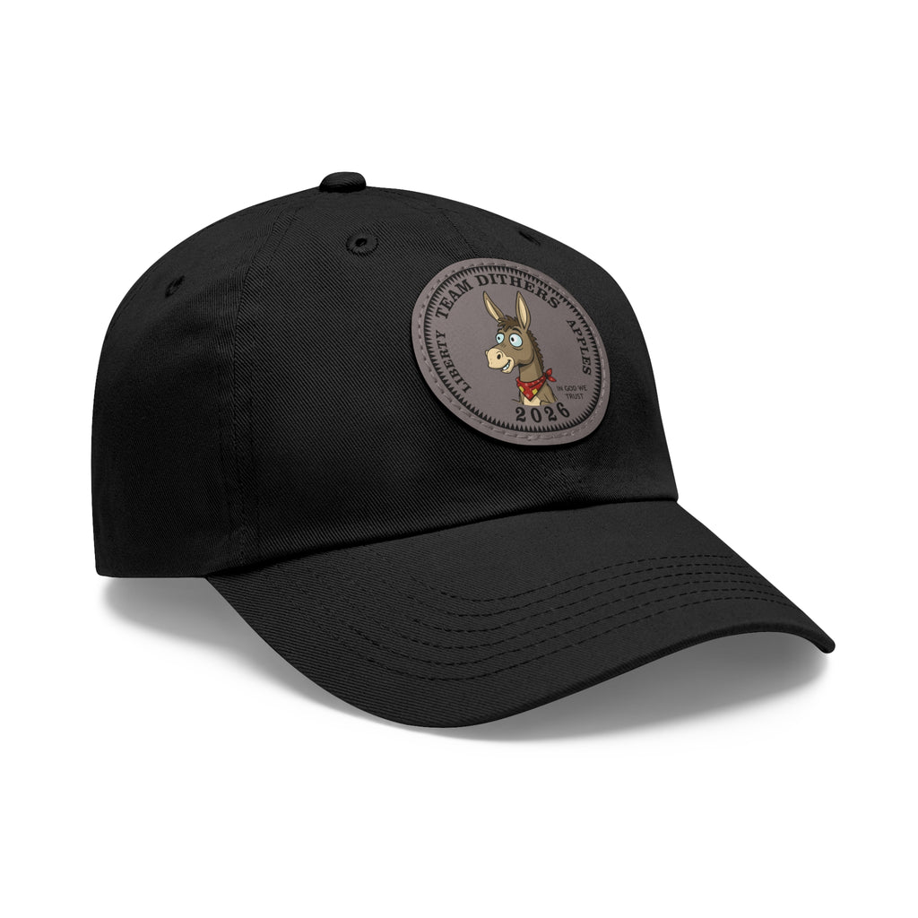 Team Dithers the Donkey 2026 Leather Patch Dad Hat