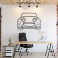 1961 Bugeye Sprite Front View Metal Car Wall Art - MT0061