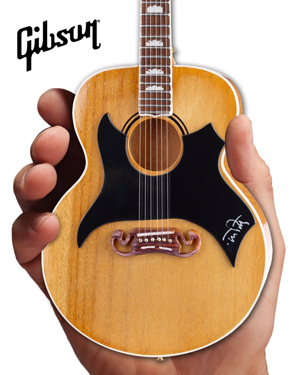 Tom Petty Gibson SJ-200 Wildflower - Antique Natural Miniature Guitar Model