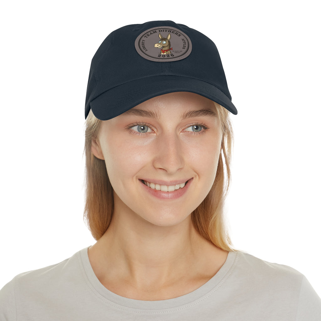 Team Dithers the Donkey 2026 Leather Patch Dad Hat