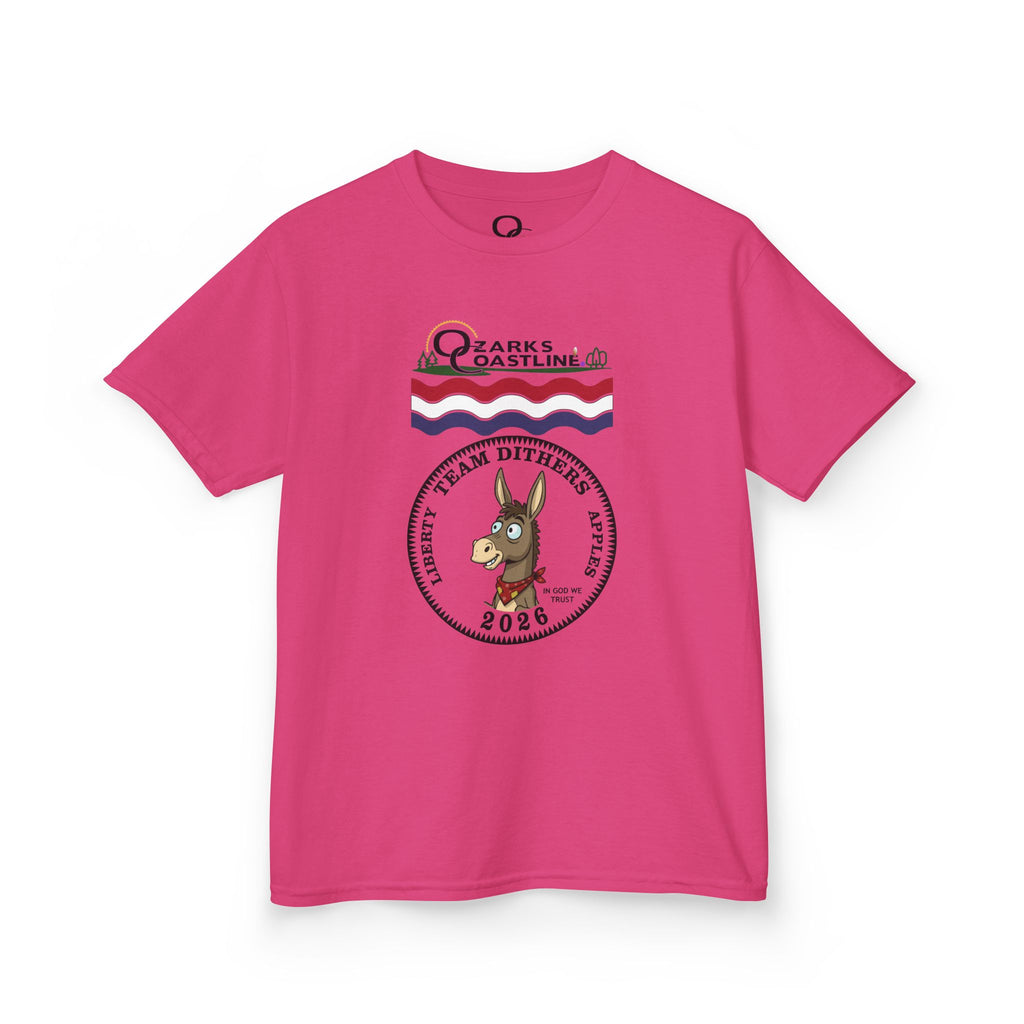 Kids Tee — Ozarks Coastline 'Team Dithers' the Donkey' 2026 Logo Shirt