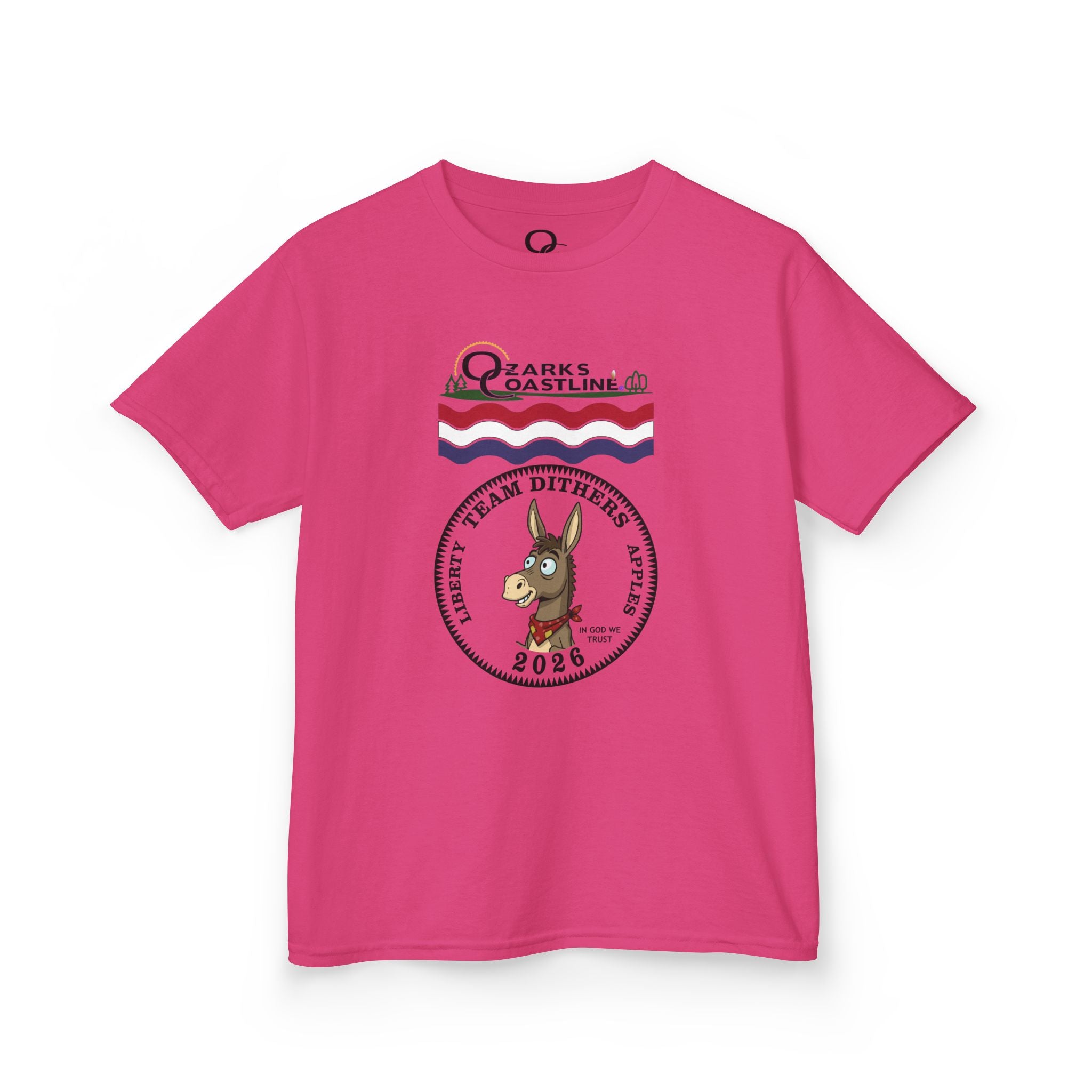 Kids Tee — Ozarks Coastline 'Team Dithers' the Donkey' 2026 Logo Shirt