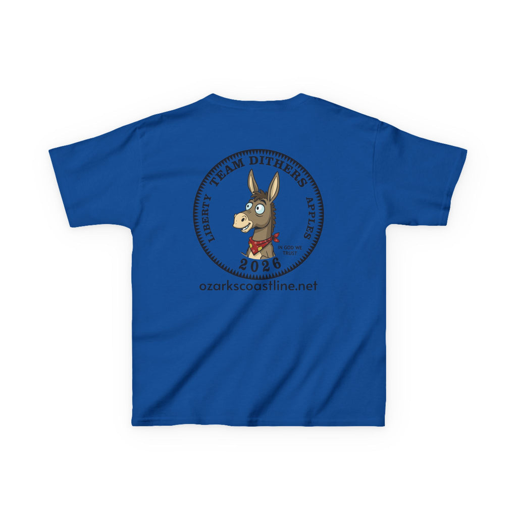 Kids Tee — Ozarks Coastline 'Team Dithers' the Donkey' 2026 Logo Shirt