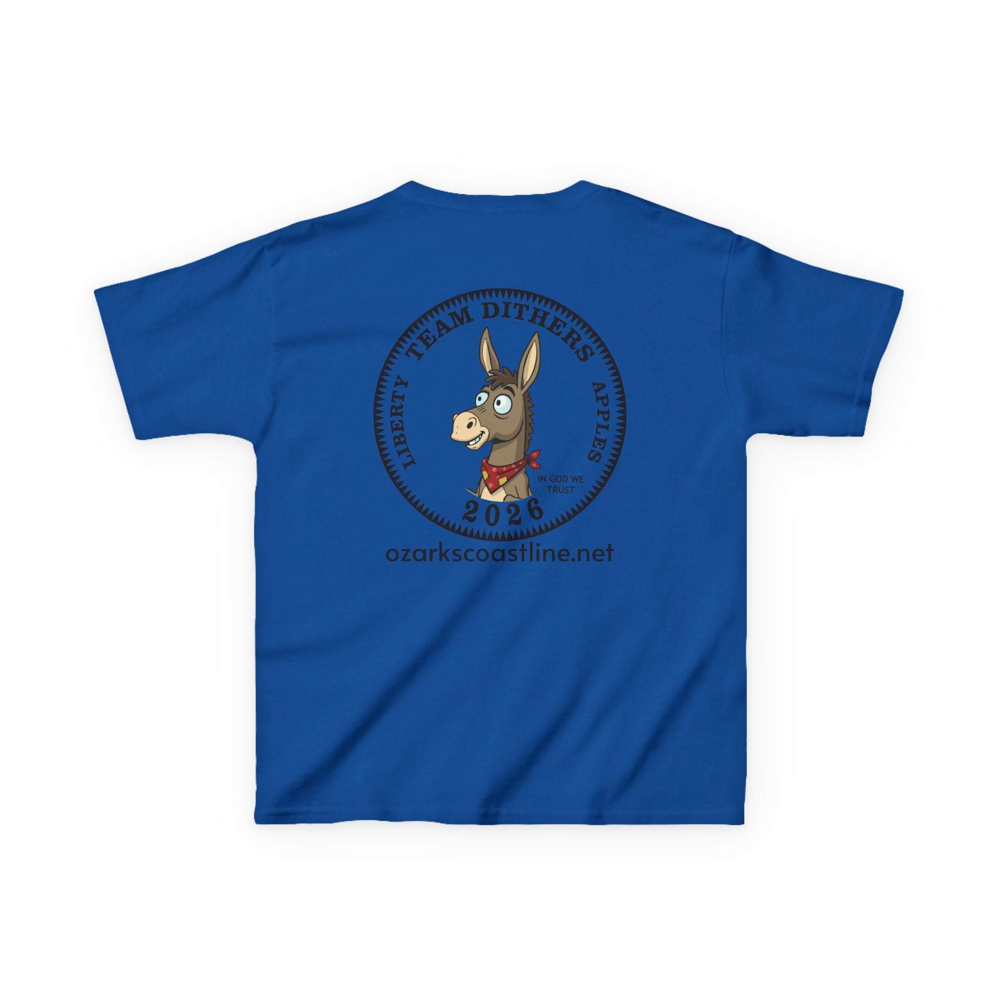 Kids Tee — Ozarks Coastline 'Team Dithers' the Donkey' 2026 Logo Shirt