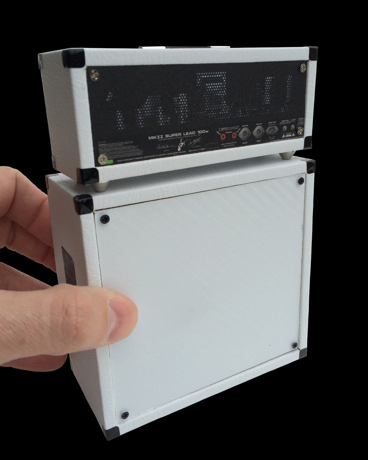 Miniature Amp Stack – Signature White 4 x 12 MS Style Amplifier
