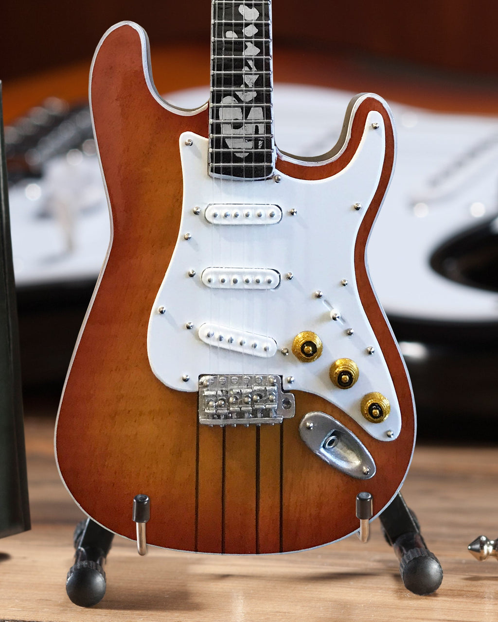 Stevie Ray Vaughan SRV Set of 3 Mini Guitar Replica Collectibles - Officially Licensed Fender