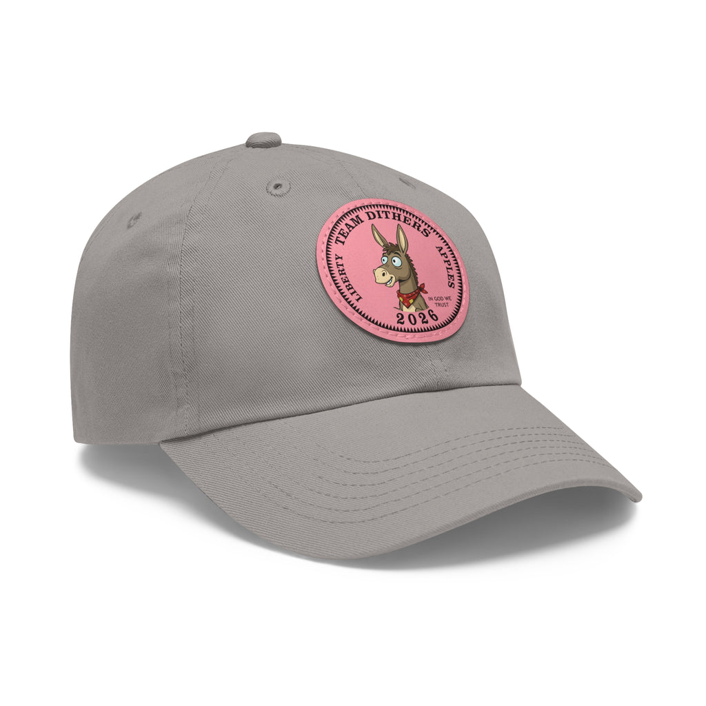 Team Dithers the Donkey 2026 Leather Patch Dad Hat