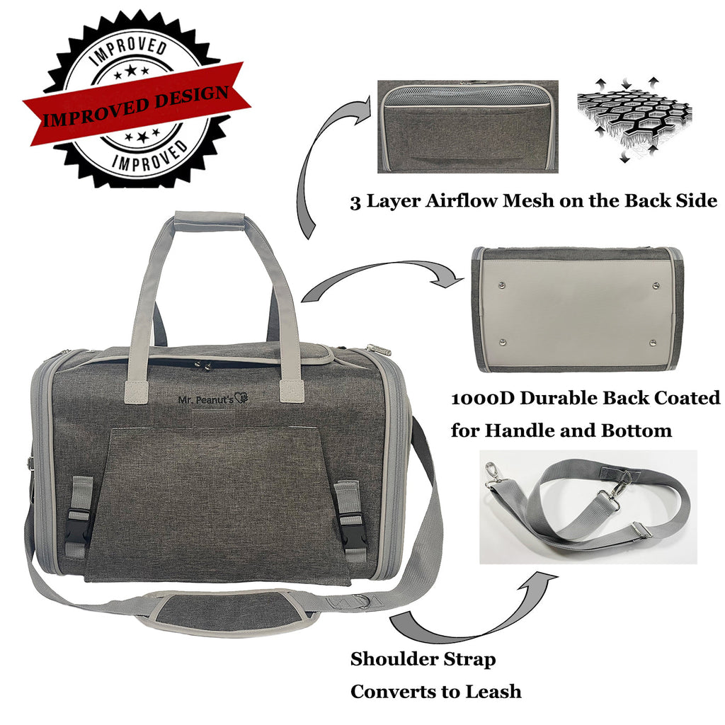 Mr. Peanut's Gold Series Expandable Pet Carrier V3.0 - Out of Stock Colors Landing Late August