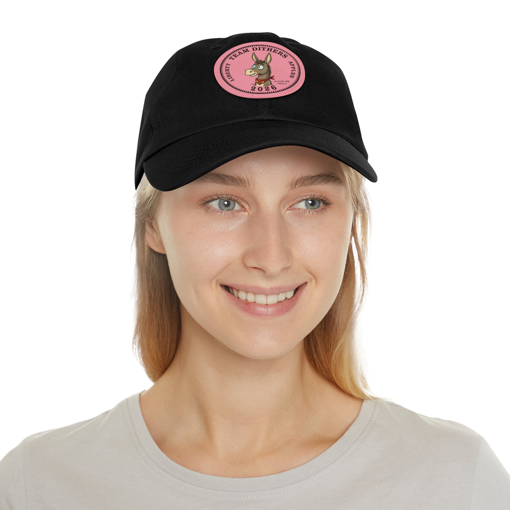 Team Dithers the Donkey 2026 Leather Patch Dad Hat