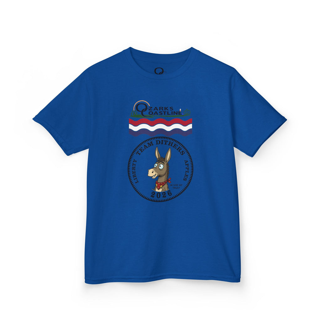 Kids Tee — Ozarks Coastline 'Team Dithers' the Donkey' 2026 Logo Shirt