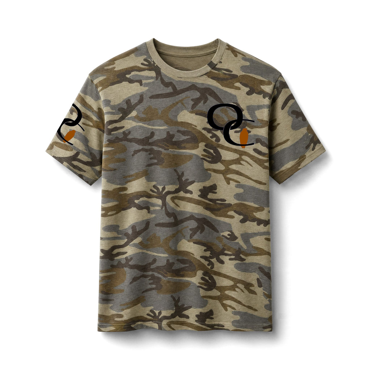 Ozarks Coastline Camo Tee — Ozarks Coastline Logo Camo T‑Shirt