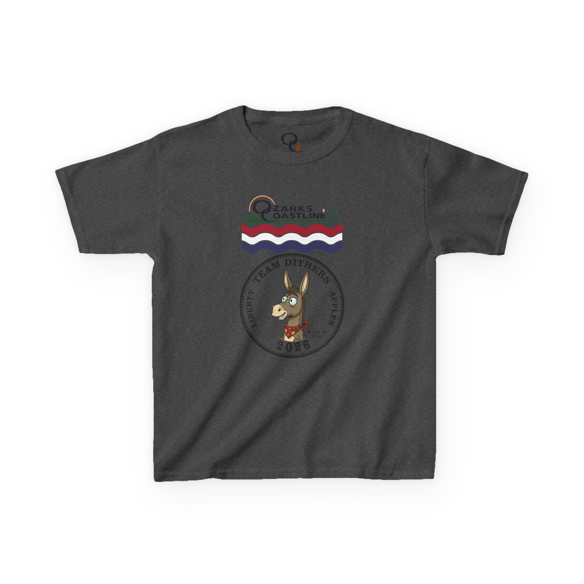 Kids Tee — Ozarks Coastline 'Team Dithers' the Donkey' 2026 Logo Shirt