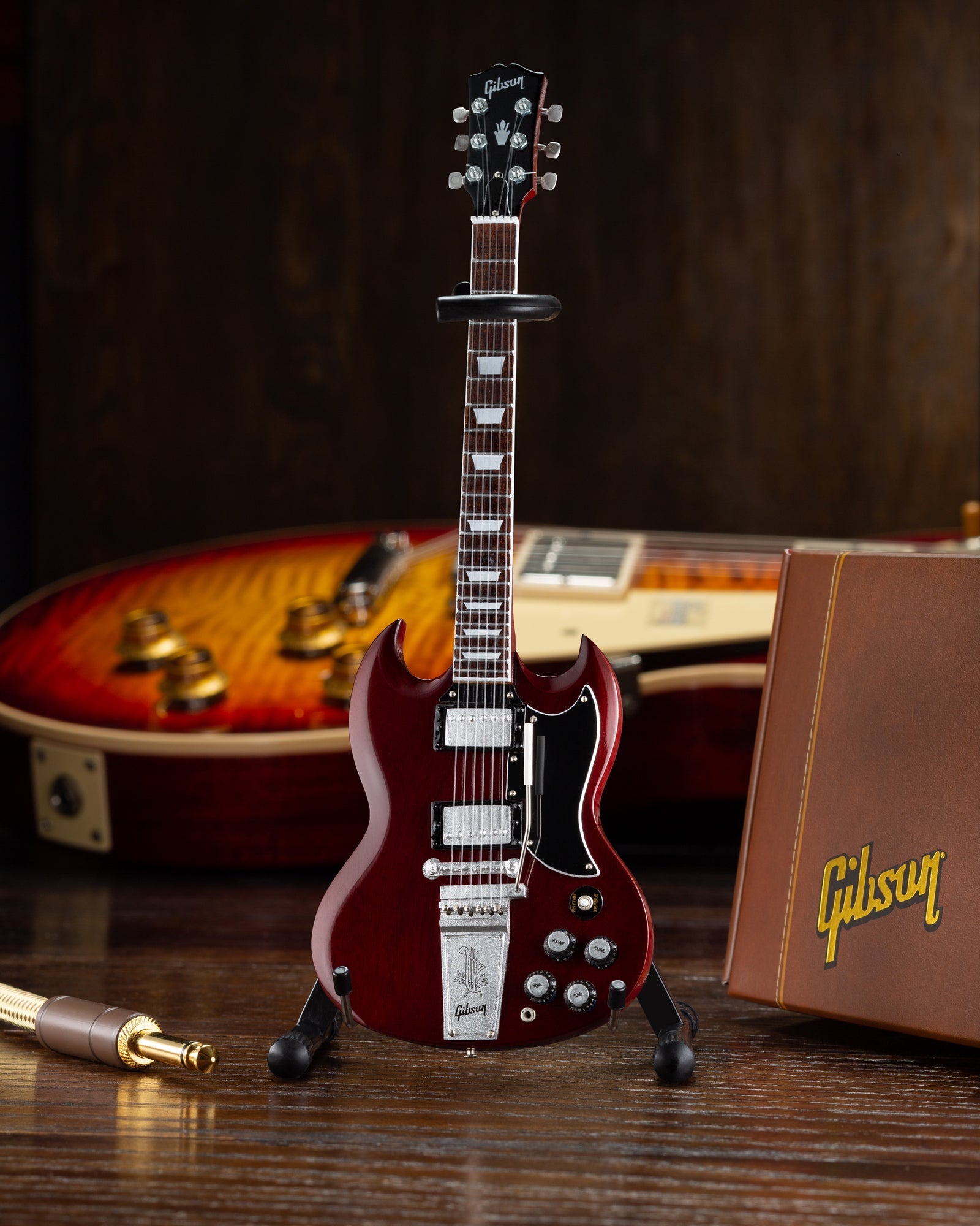 Set of 3 Iconic Gibson Miniature Guitar Replica Models - GG-003