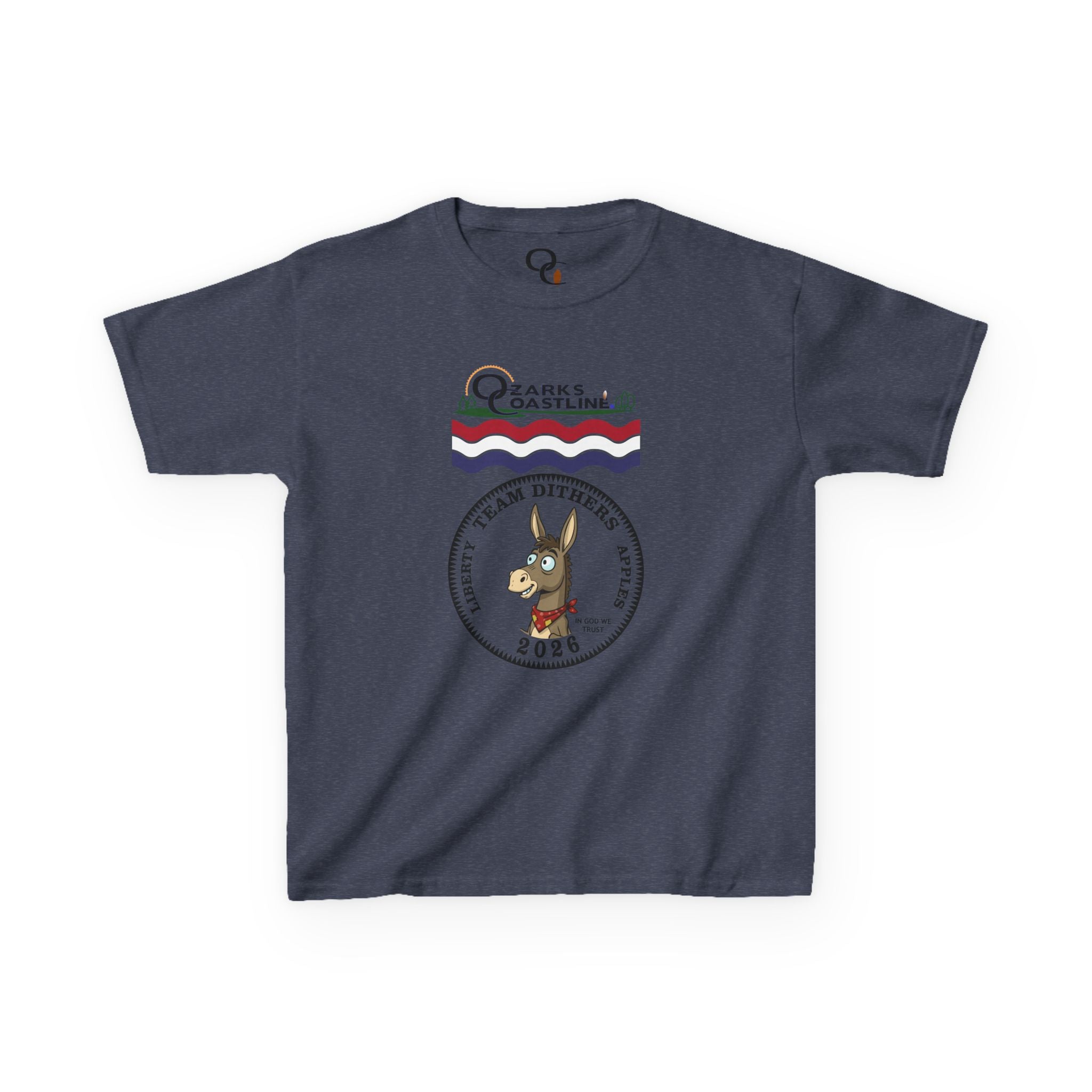 Kids Tee — Ozarks Coastline 'Team Dithers' the Donkey' 2026 Logo Shirt