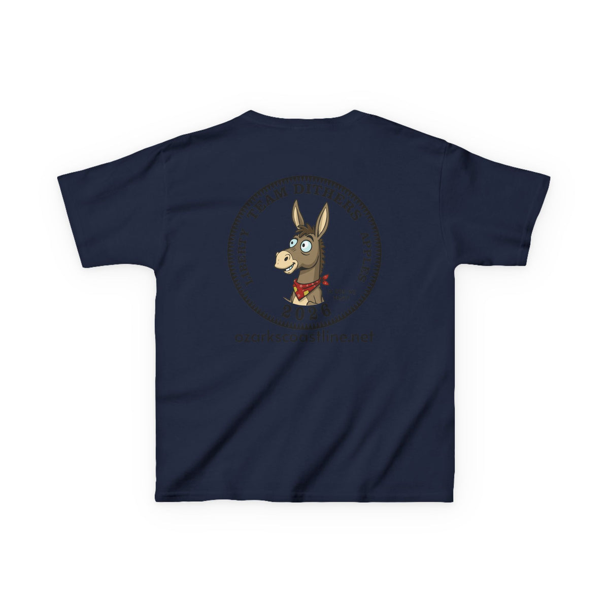 Kids Tee — Ozarks Coastline 'Team Dithers' the Donkey' 2026 Logo Shirt