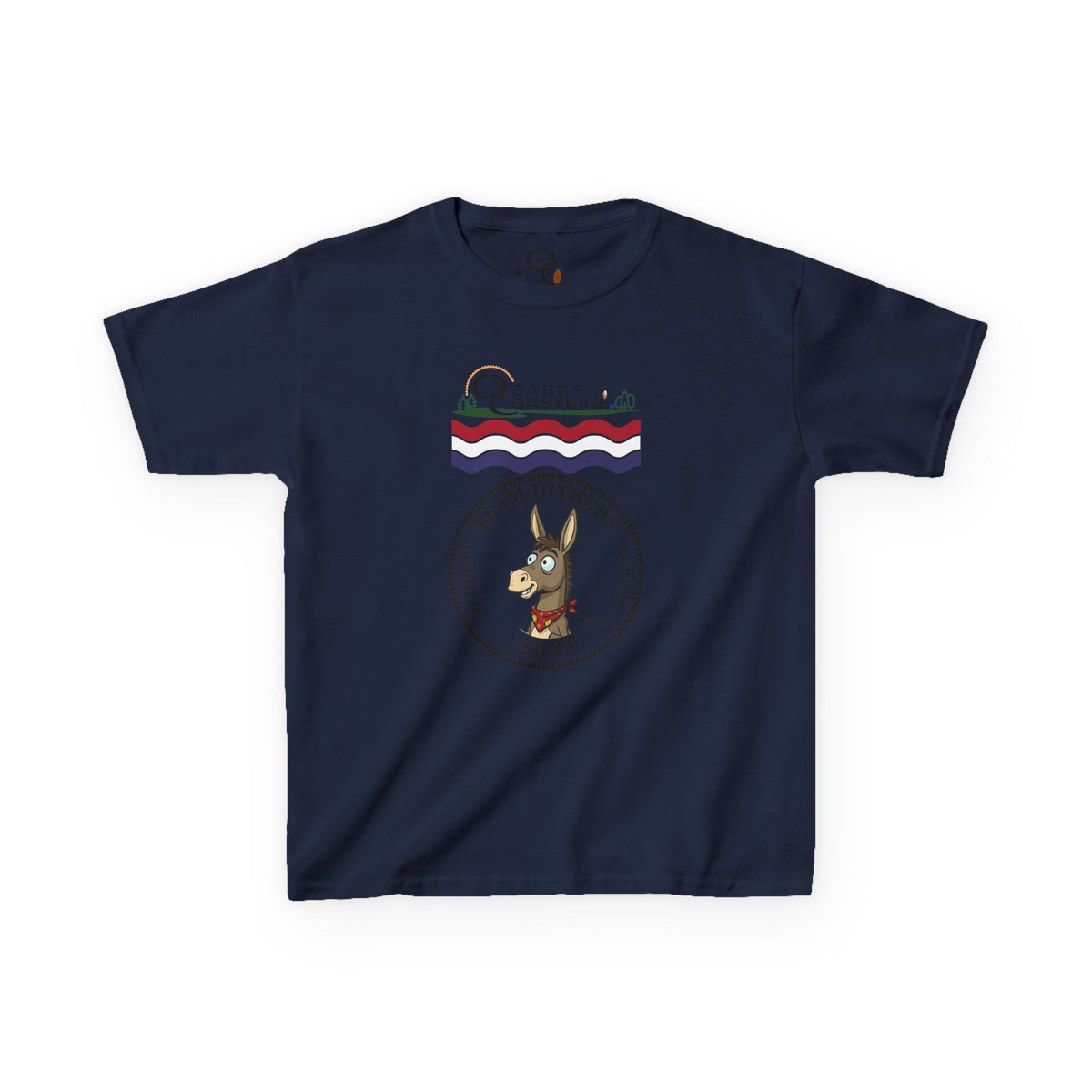 Kids Tee — Ozarks Coastline 'Team Dithers' the Donkey' 2026 Logo Shirt