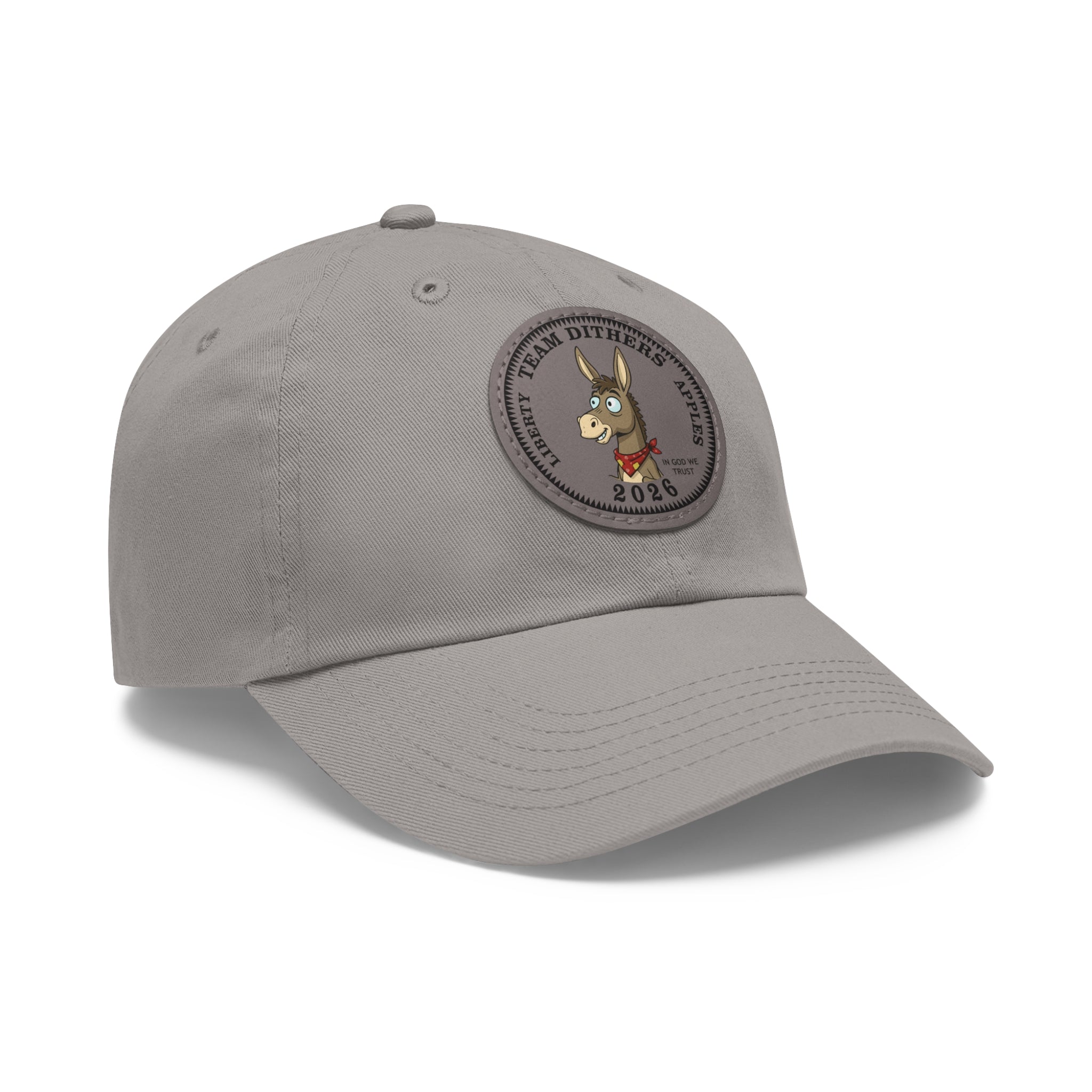 Team Dithers the Donkey 2026 Leather Patch Dad Hat