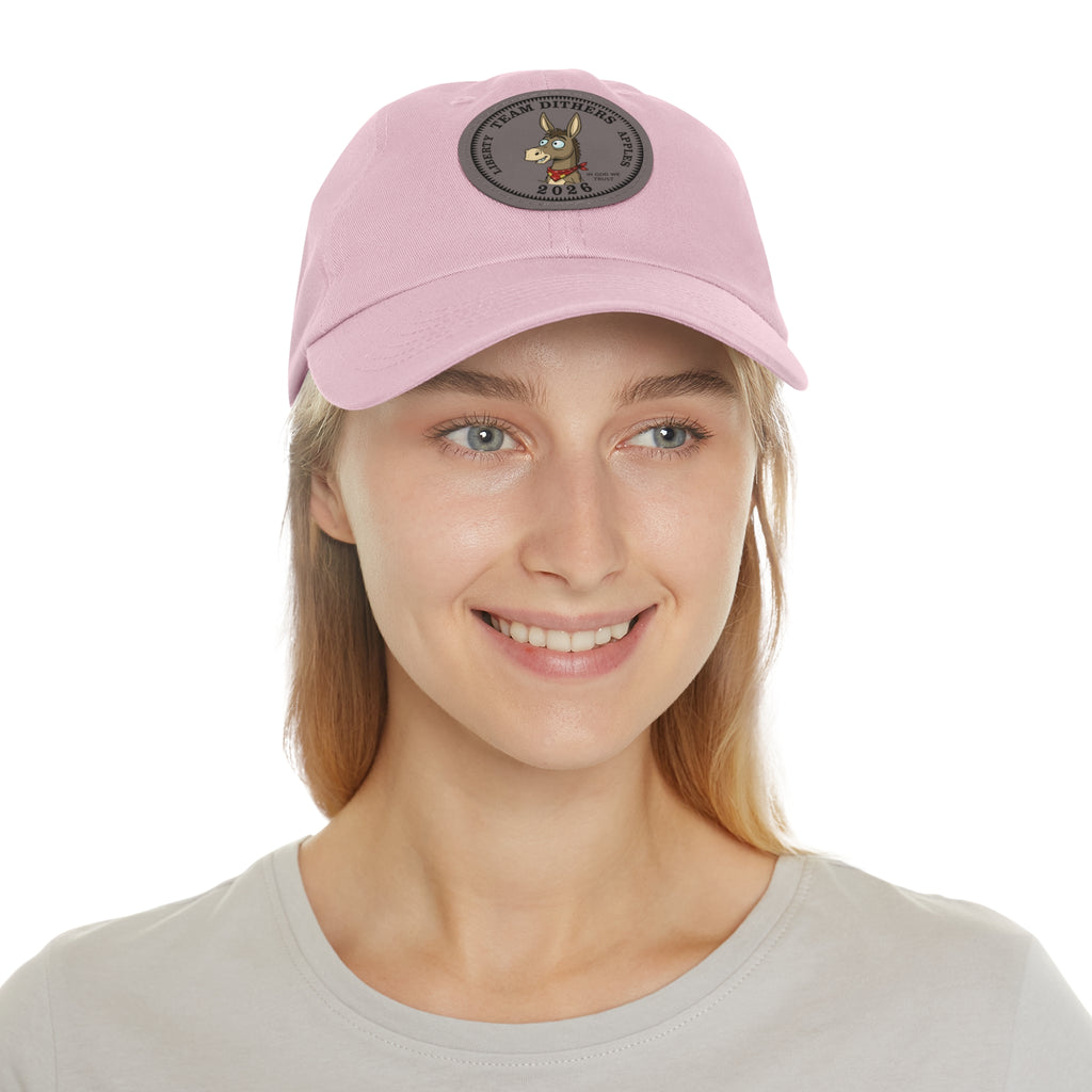 Team Dithers the Donkey 2026 Leather Patch Dad Hat