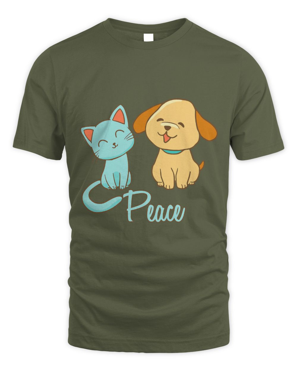 Cute Cat And Dog Peace Cool Animal Lover Costume