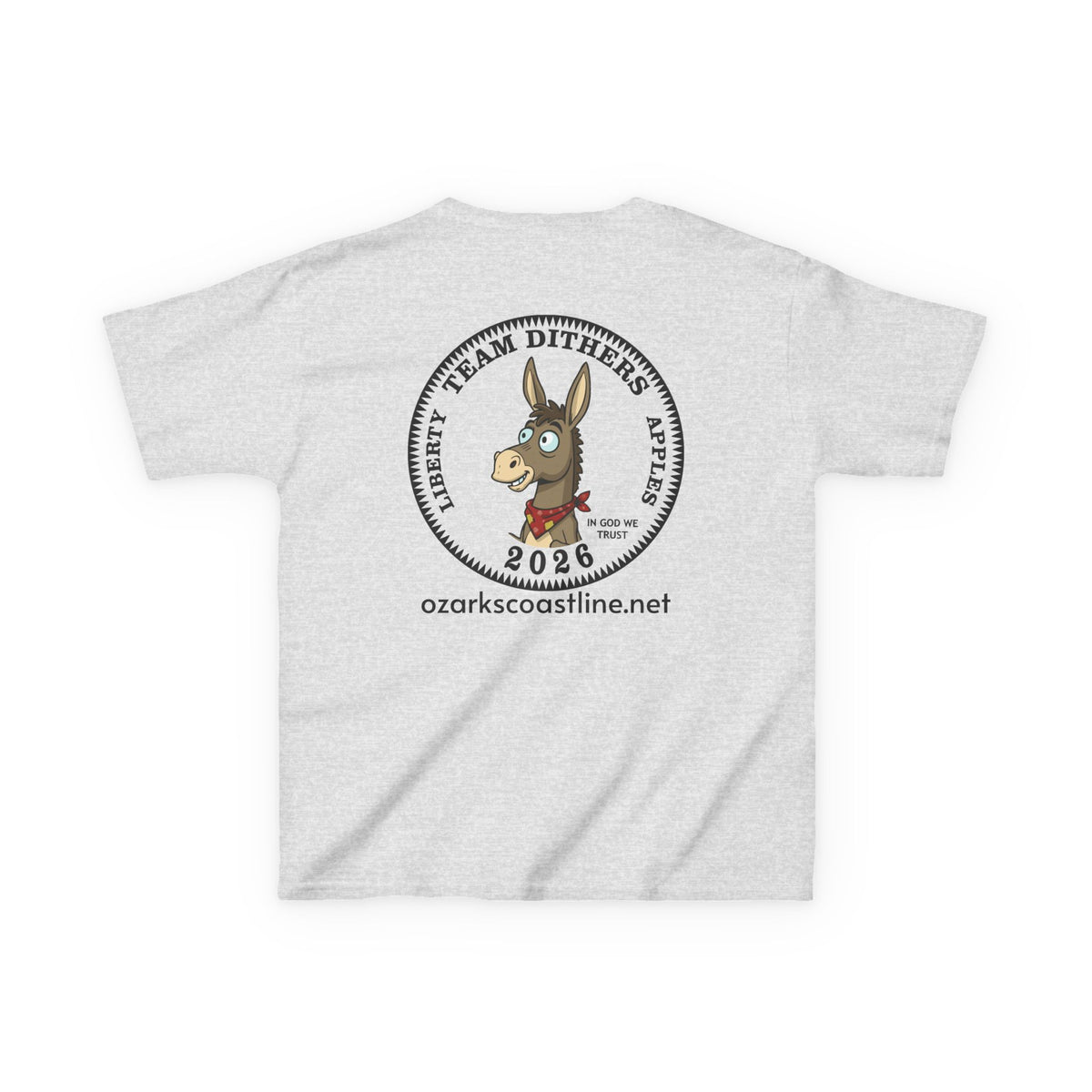 Kids Tee — Ozarks Coastline 'Team Dithers' the Donkey' 2026 Logo Shirt
