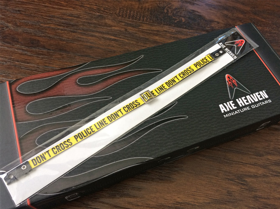 AXE HEAVEN® POLICE LINE Mini Guitar Strap