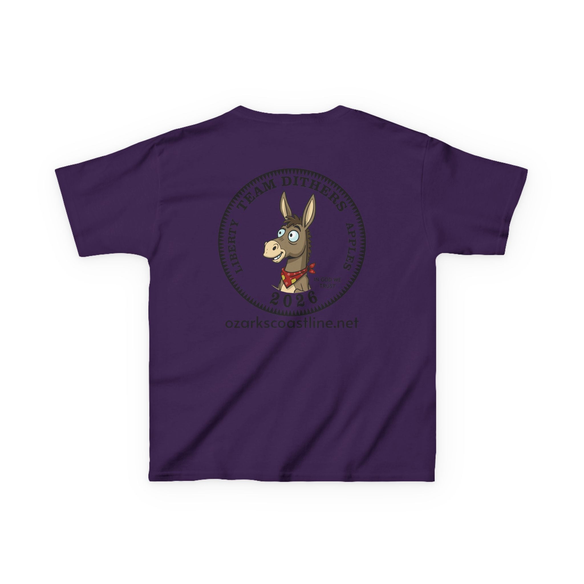 Kids Tee — Ozarks Coastline 'Team Dithers' the Donkey' 2026 Logo Shirt