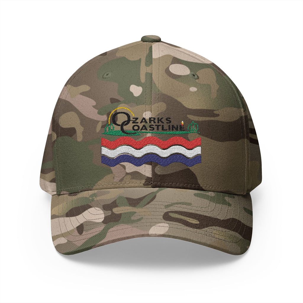 Ozarks Coastline Embroidered Cap — River Wave Logo Hat