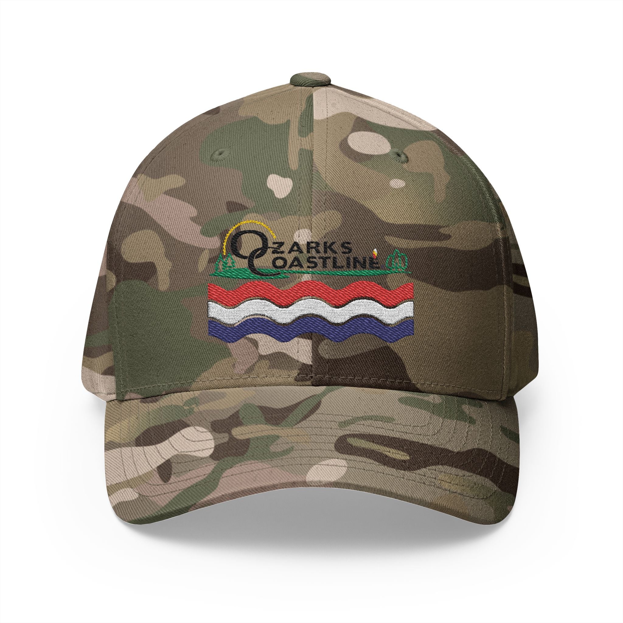 Ozarks Coastline Embroidered Cap — River Wave Logo Hat