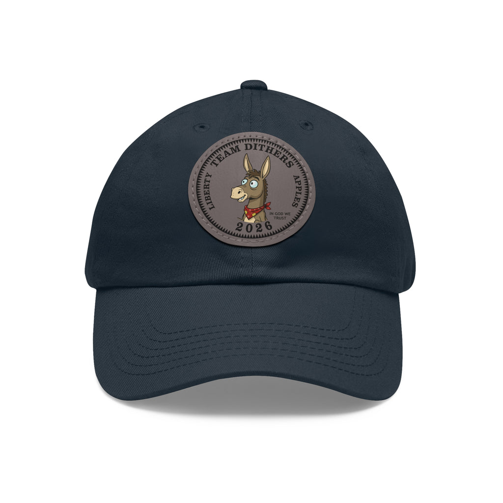 Team Dithers the Donkey 2026 Leather Patch Dad Hat
