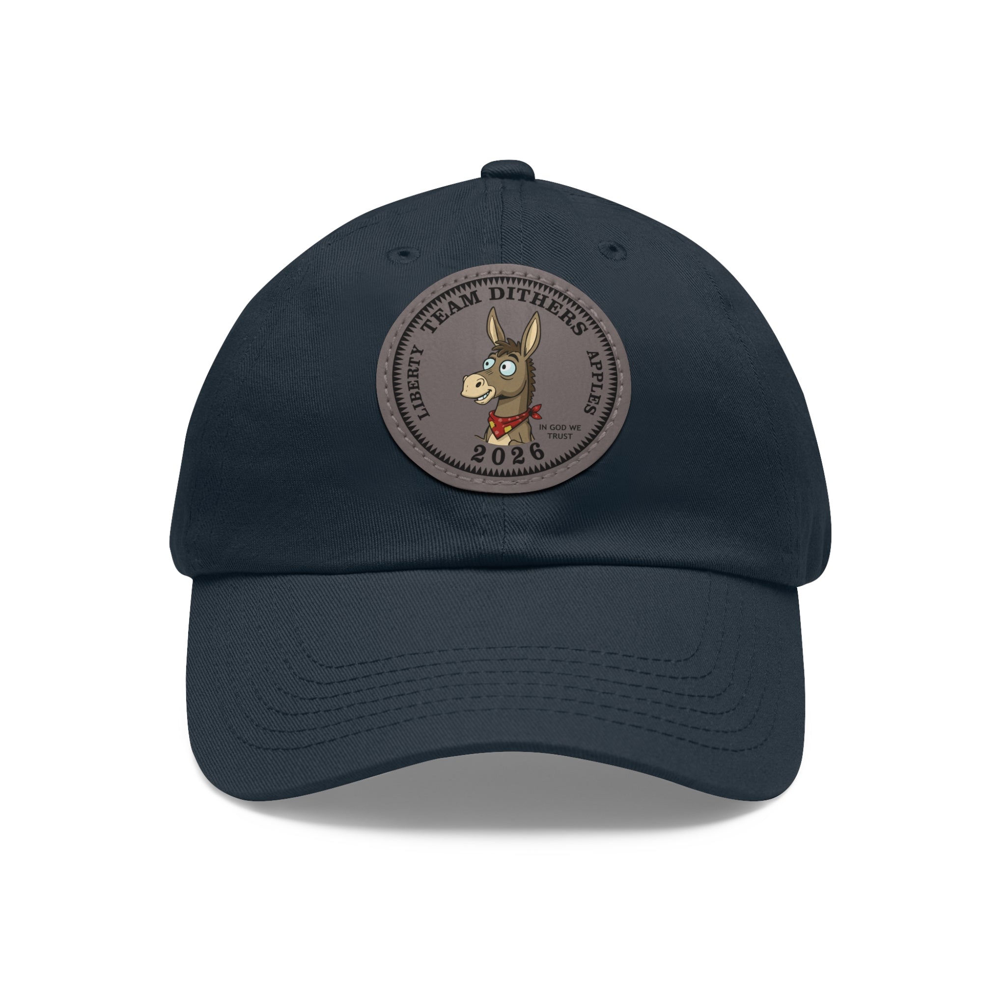 Team Dithers the Donkey 2026 Leather Patch Dad Hat