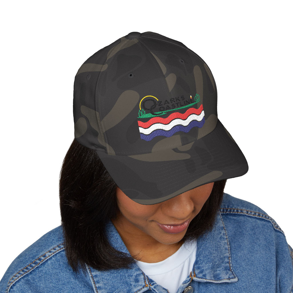 Ozarks Coastline Embroidered Cap — River Wave Logo Hat