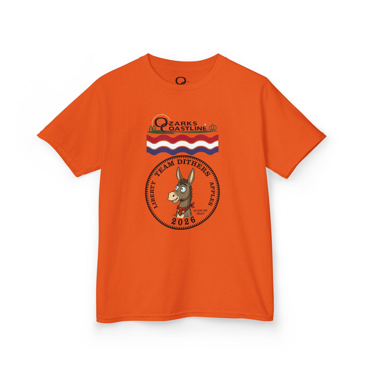 Kids Tee — Ozarks Coastline 'Team Dithers' the Donkey' 2026 Logo Shirt