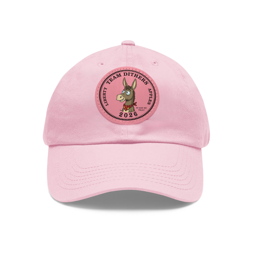Team Dithers the Donkey 2026 Leather Patch Dad Hat