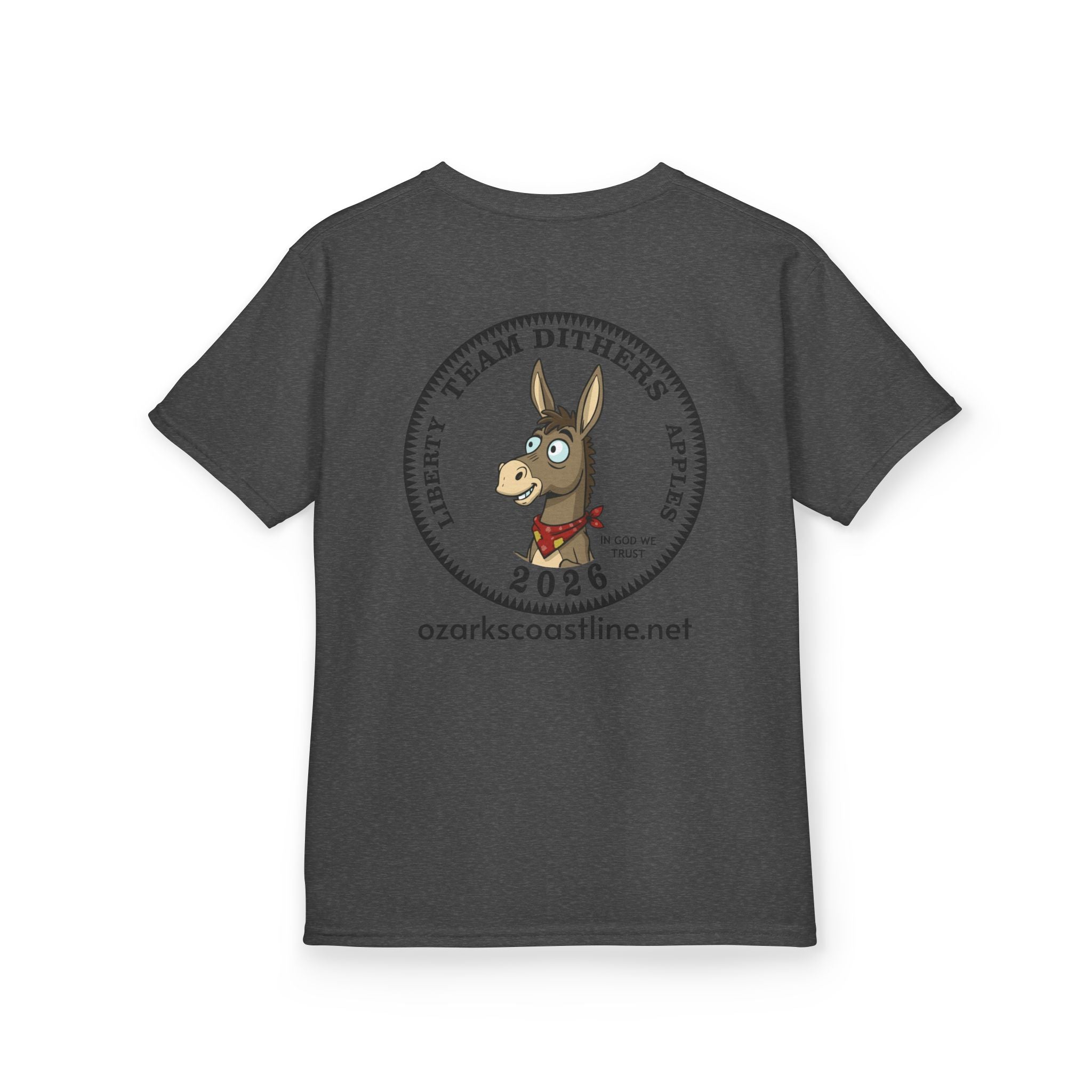 Kids Tee — Ozarks Coastline 'Team Dithers' the Donkey' 2026 Logo Shirt