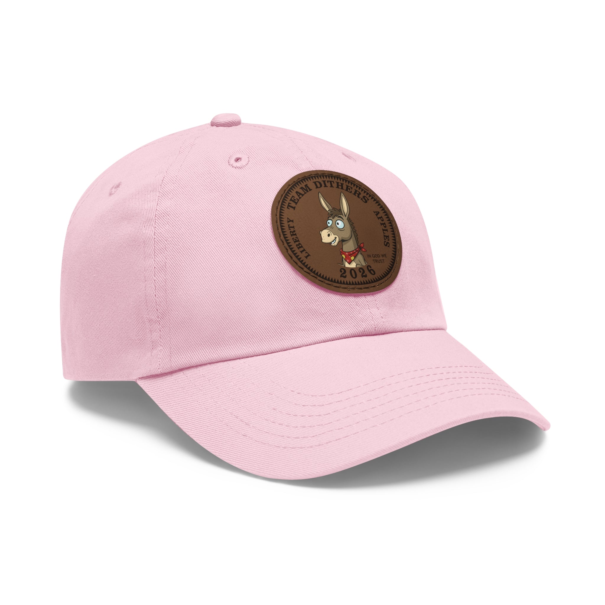 Team Dithers the Donkey 2026 Leather Patch Dad Hat