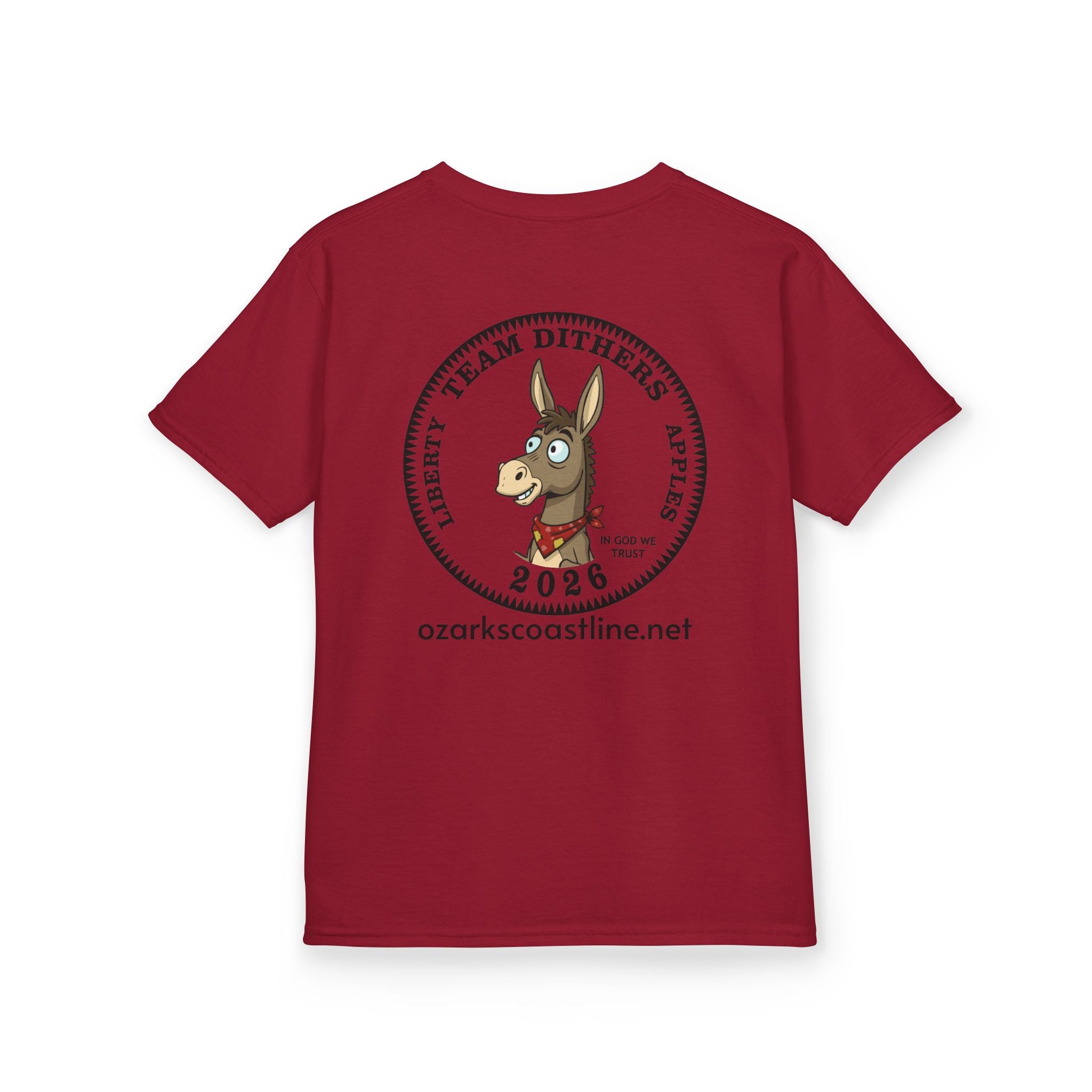 Kids Tee — Ozarks Coastline 'Team Dithers' the Donkey' 2026 Logo Shirt