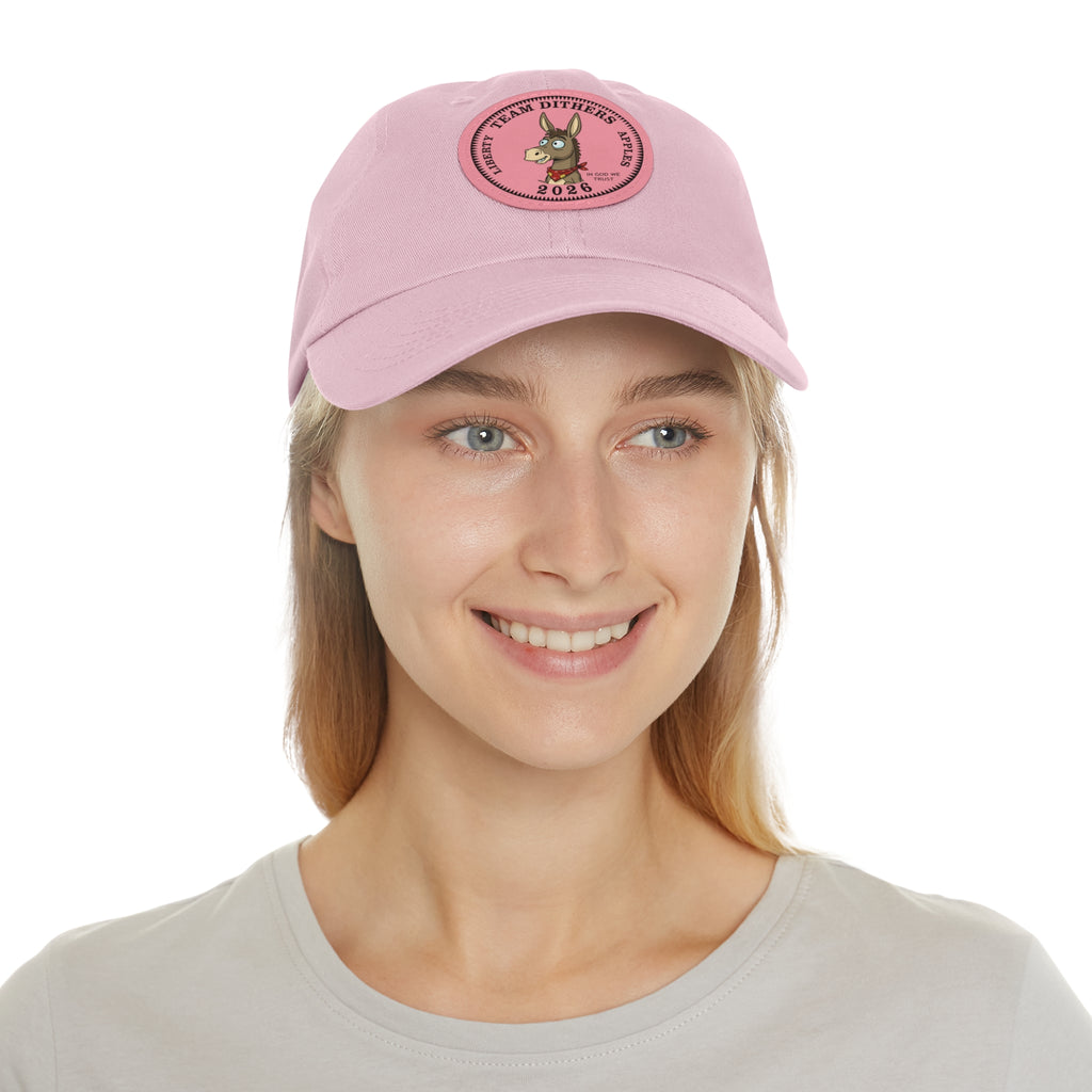 Team Dithers the Donkey 2026 Leather Patch Dad Hat