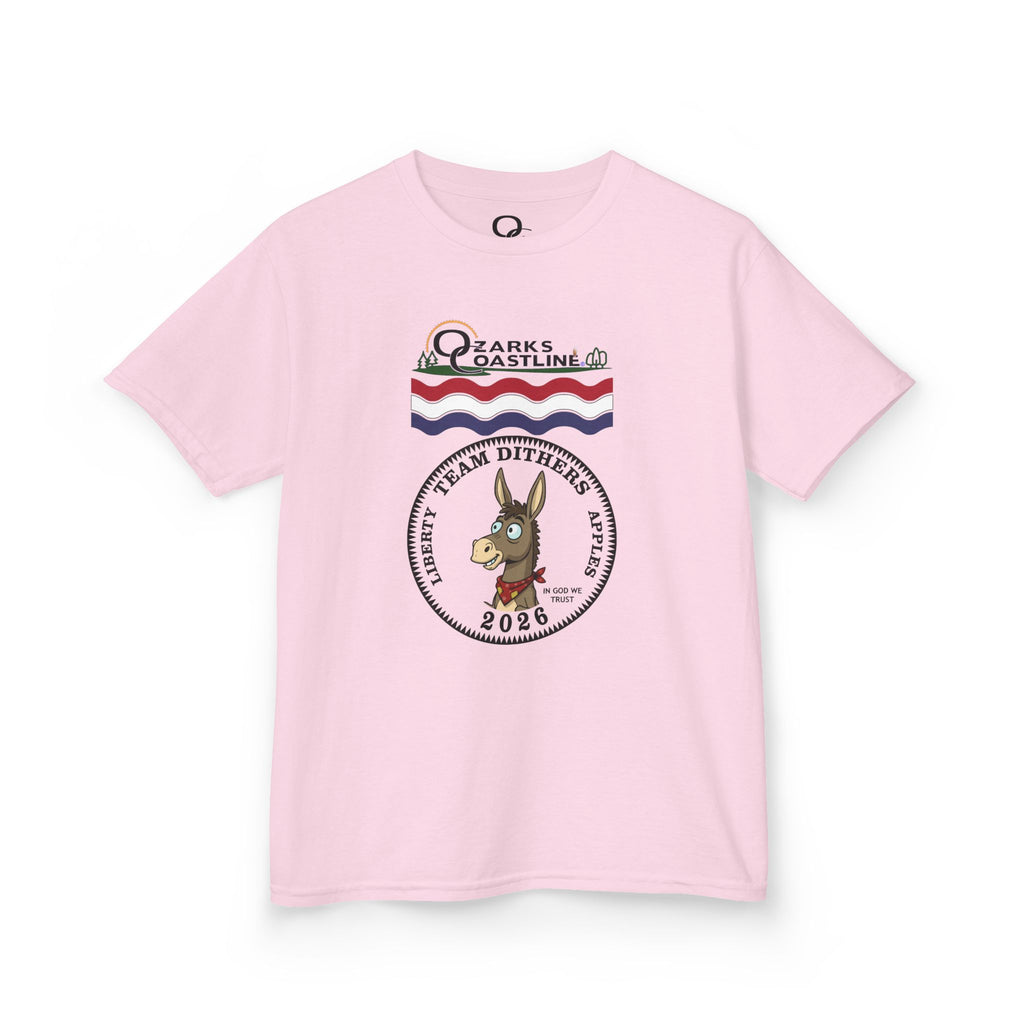 Kids Tee — Ozarks Coastline 'Team Dithers' the Donkey' 2026 Logo Shirt