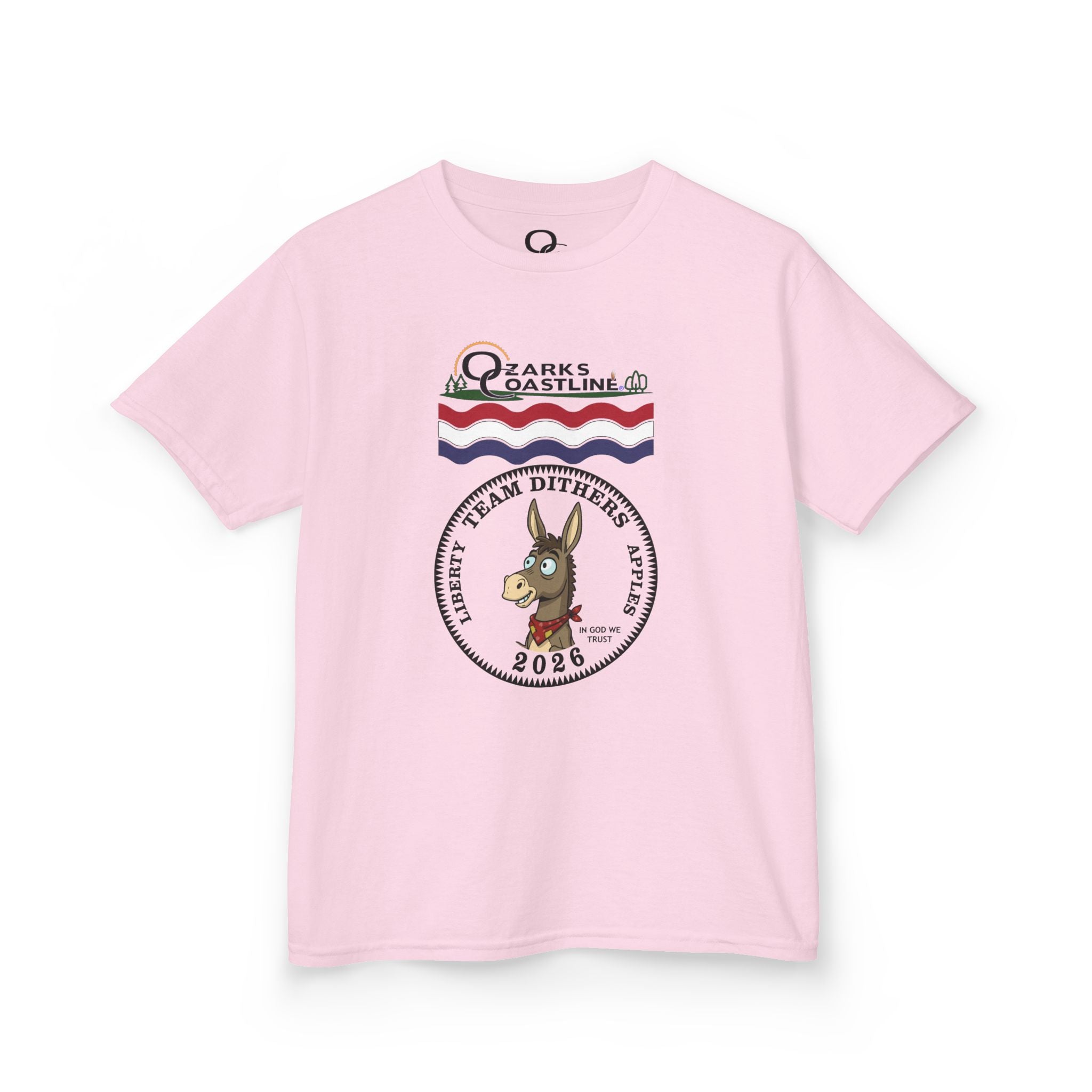 Kids Tee — Ozarks Coastline 'Team Dithers' the Donkey' 2026 Logo Shirt