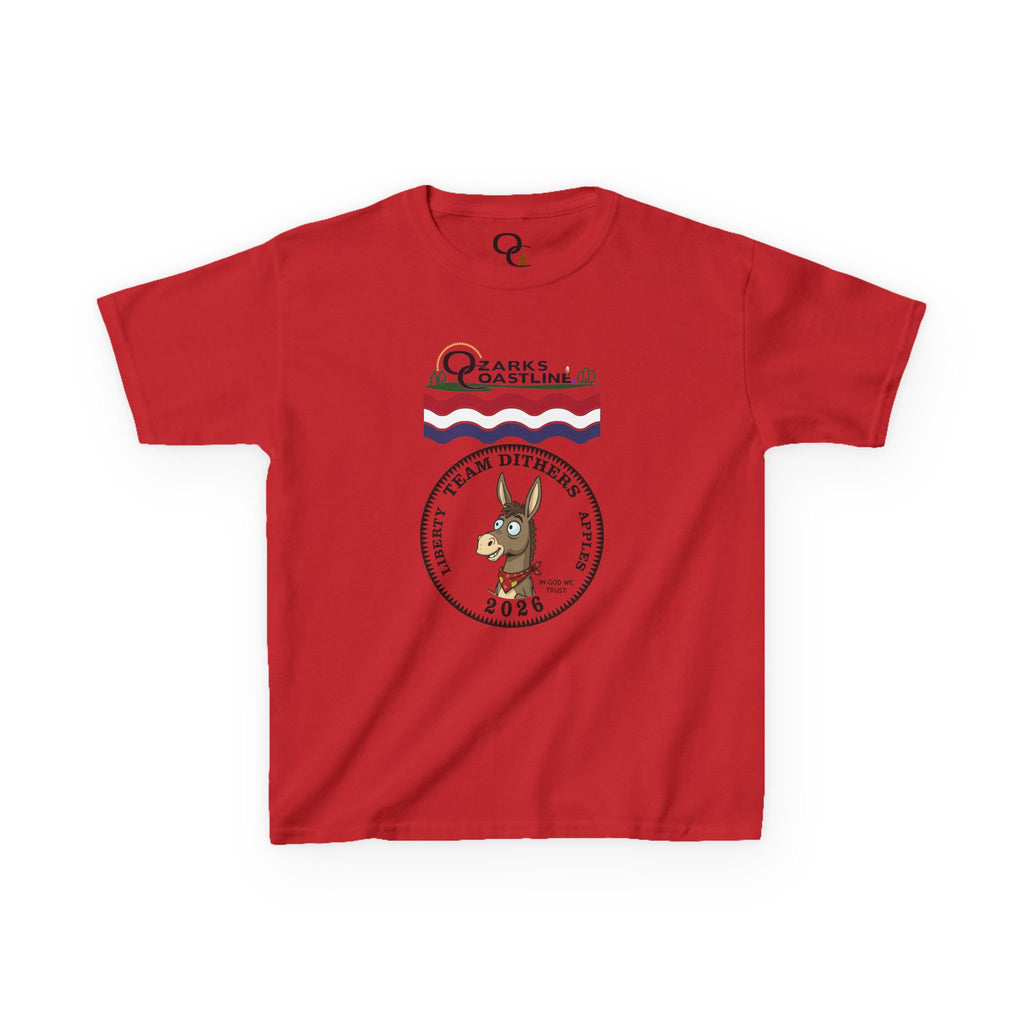 Kids Tee — Ozarks Coastline 'Team Dithers' the Donkey' 2026 Logo Shirt
