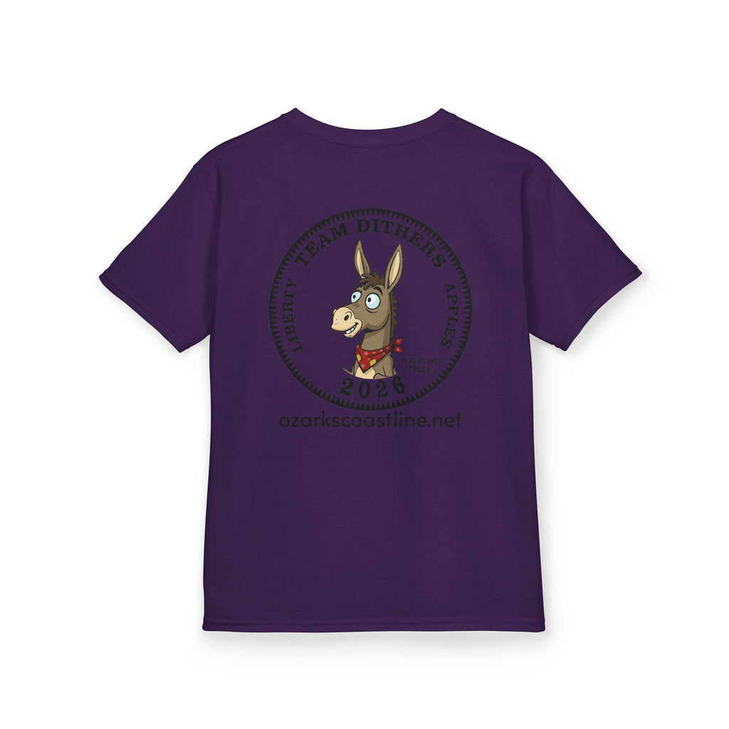 Kids Tee — Ozarks Coastline 'Team Dithers' the Donkey' 2026 Logo Shirt
