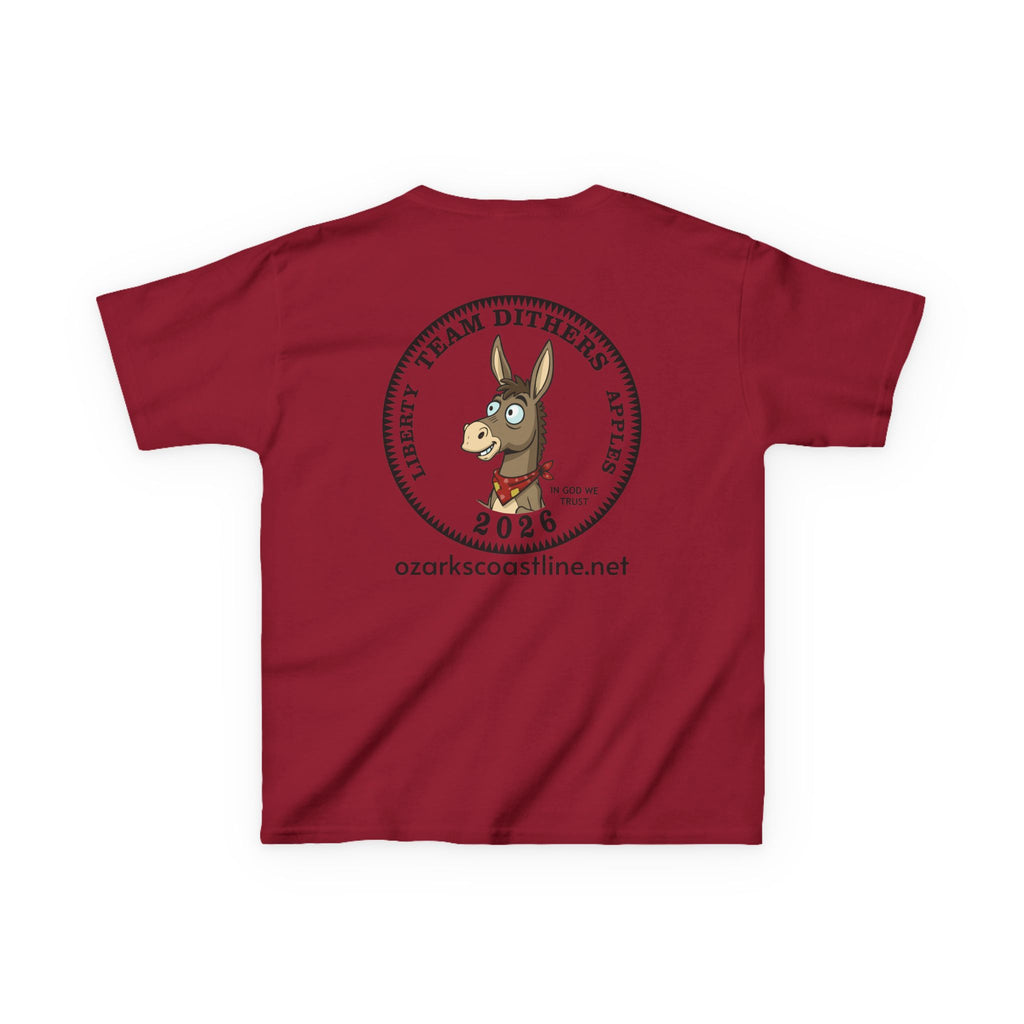 Kids Tee — Ozarks Coastline 'Team Dithers' the Donkey' 2026 Logo Shirt