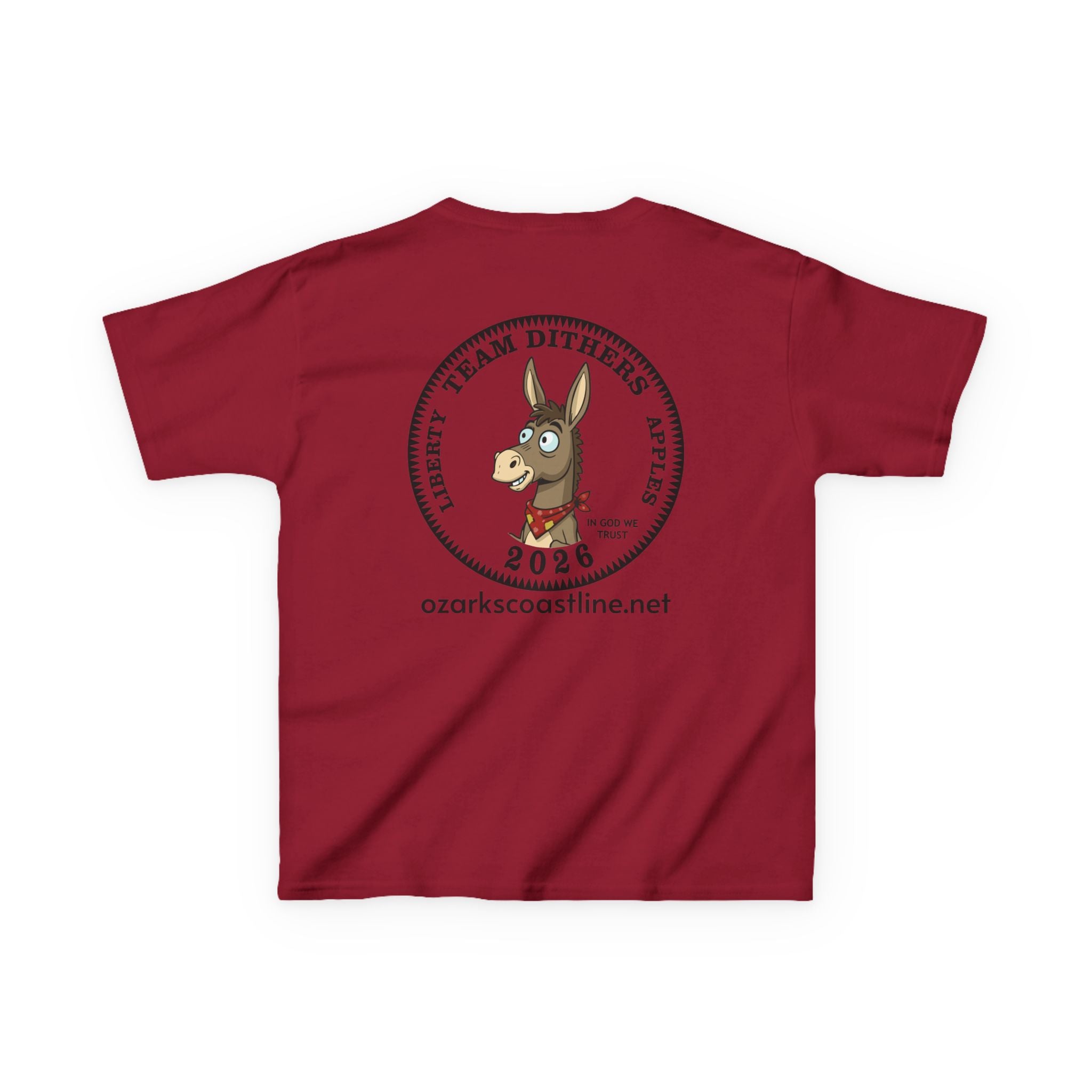 Kids Tee — Ozarks Coastline 'Team Dithers' the Donkey' 2026 Logo Shirt