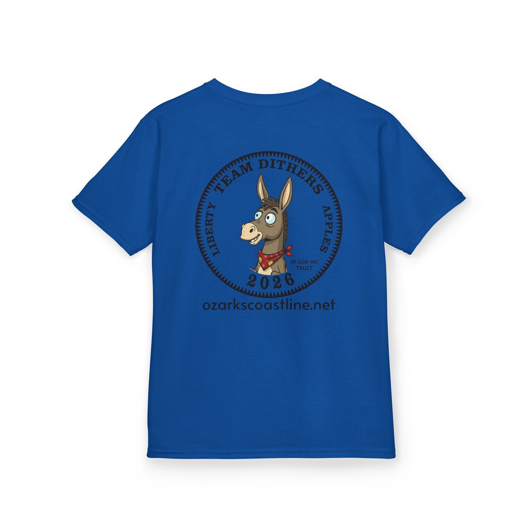 Kids Tee — Ozarks Coastline 'Team Dithers' the Donkey' 2026 Logo Shirt