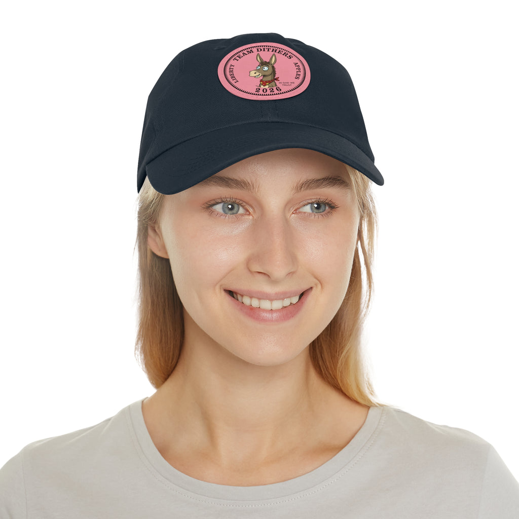 Team Dithers the Donkey 2026 Leather Patch Dad Hat
