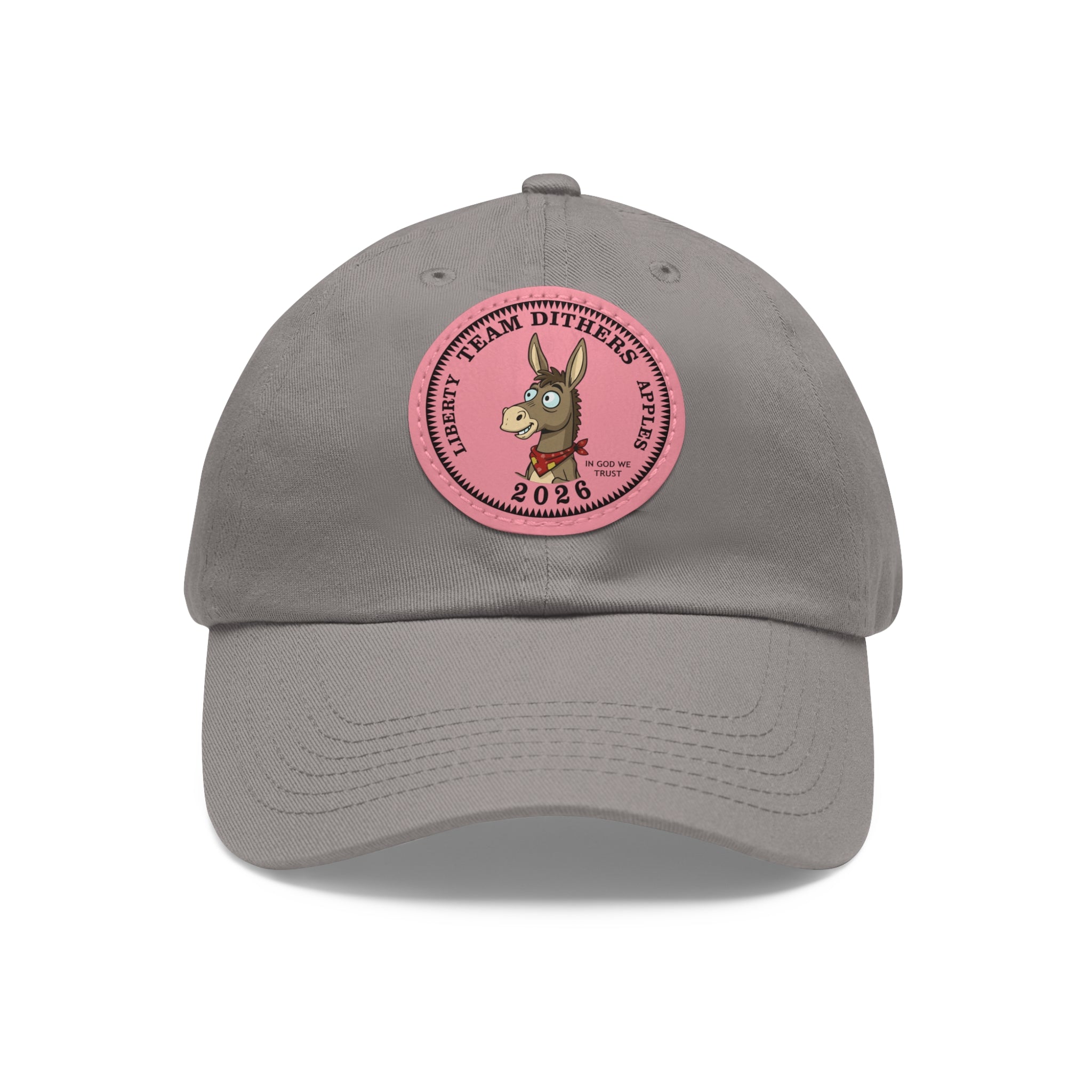 Team Dithers the Donkey 2026 Leather Patch Dad Hat
