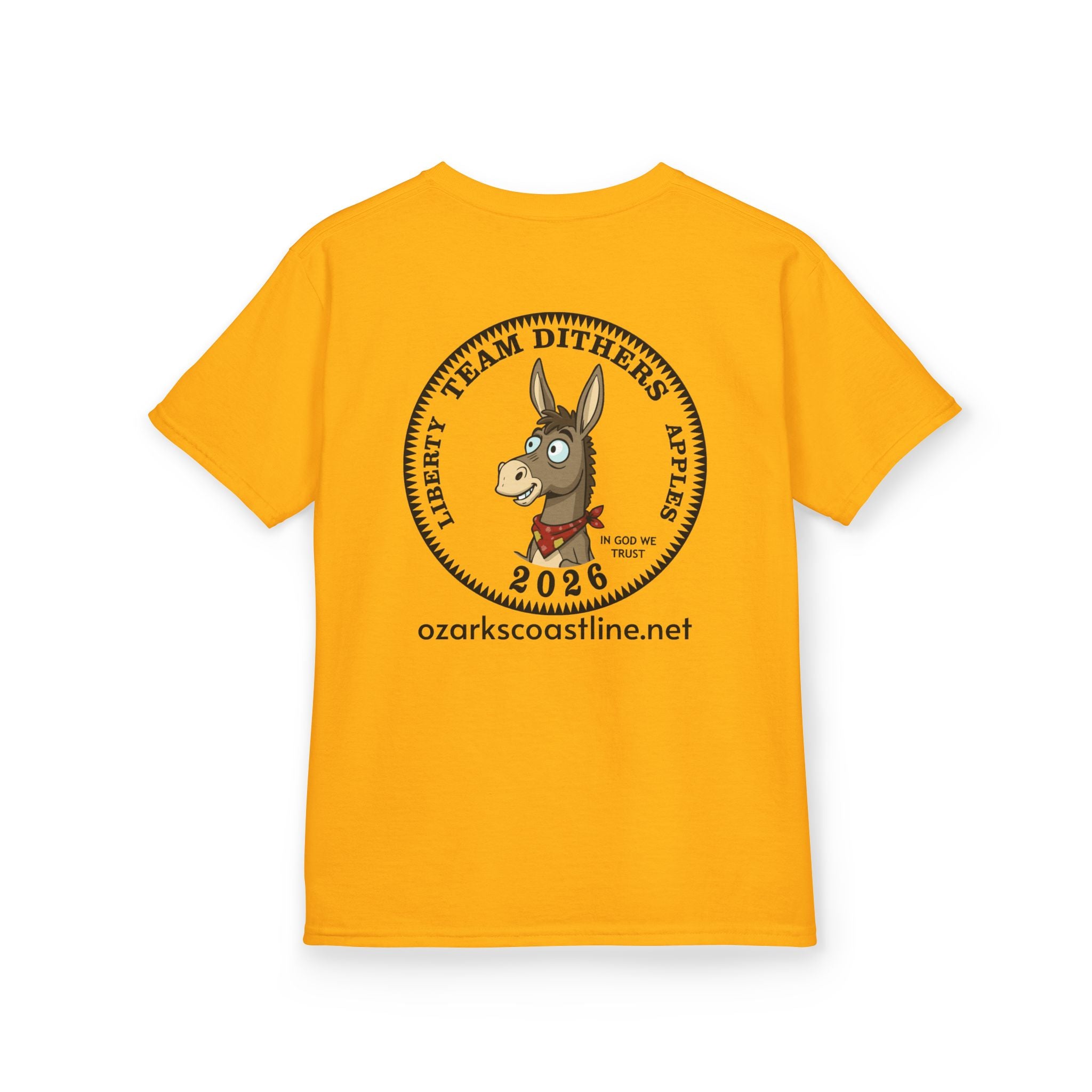 Kids Tee — Ozarks Coastline 'Team Dithers' the Donkey' 2026 Logo Shirt